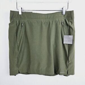 Eddie Bauer Olive Green Slightly Curvy Straight Spindrift UPF 50+ Skort NWT
